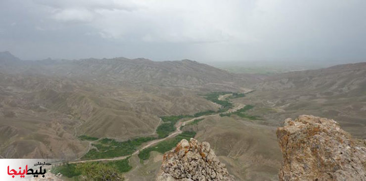 روستای آبقد خراسان از نمای بالا