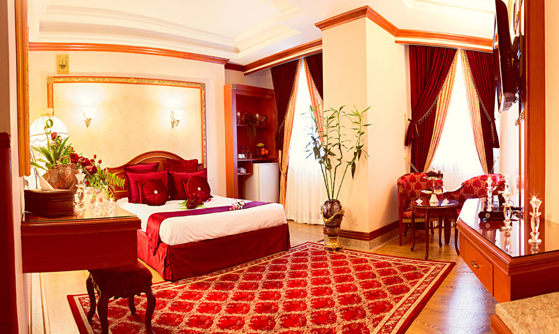 اتاق های هتل قصر طلایی مشهد